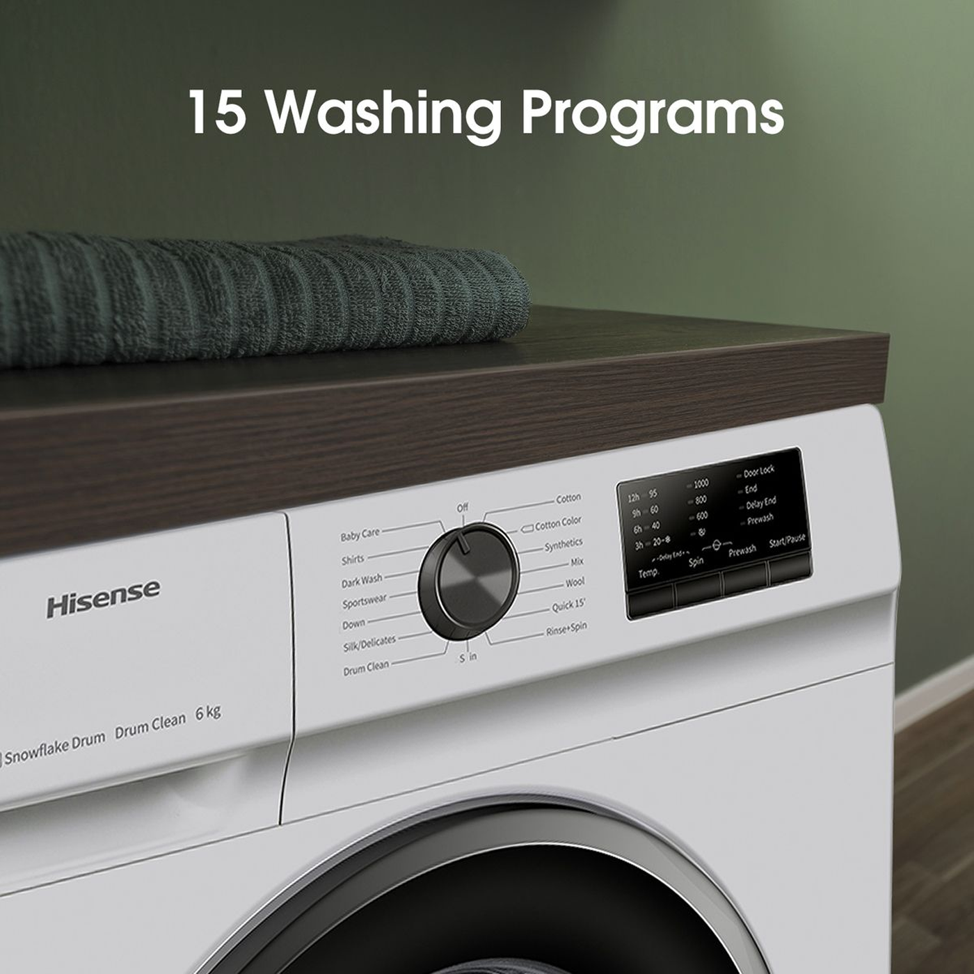 Hisense 6Kg Front Load Washing Machine-Wfvc6010s - Image 3