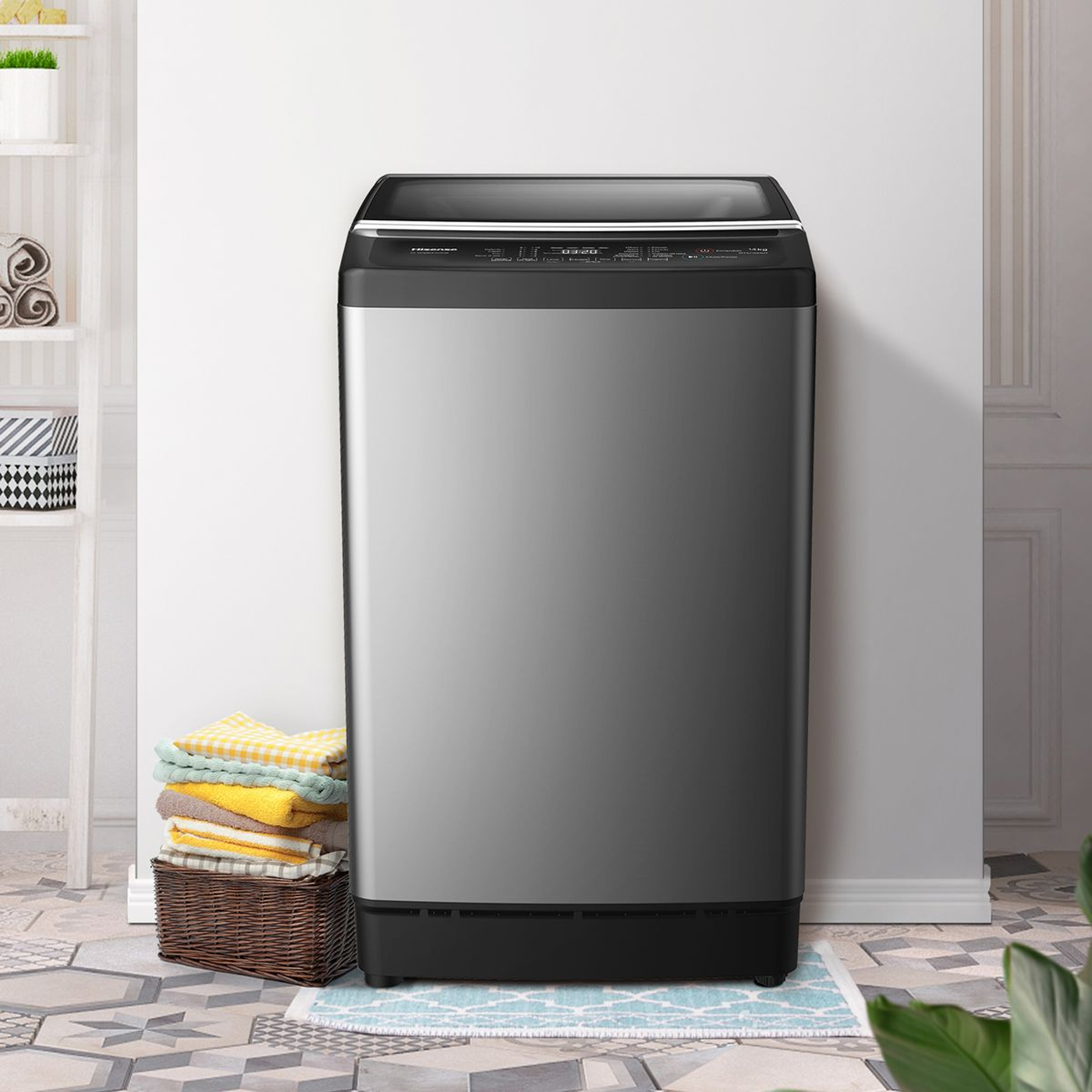 Hisense 14Kg Top Loader Washing Machine -Titanium Grey - Image 3
