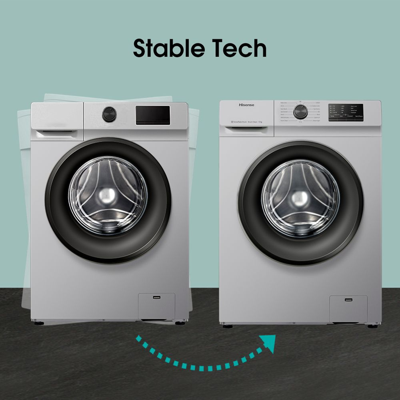 Hisense 6Kg Front Load Washing Machine-Wfvc6010s - Image 5