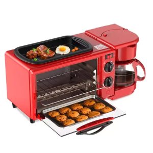 Decakila 3 in 1 Breakfast Station; Bake, Fry, Prepare Coffee, KEEV003R