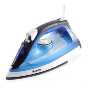 Saachi Steam Iron NL-IR-397-BL with Nonstick Plate – Sky Blue/Black