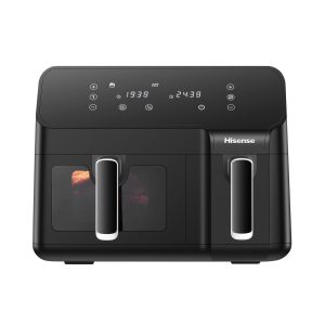 Hisense 8.6L Dual Airfryer with LED Touch Control Panel - Black