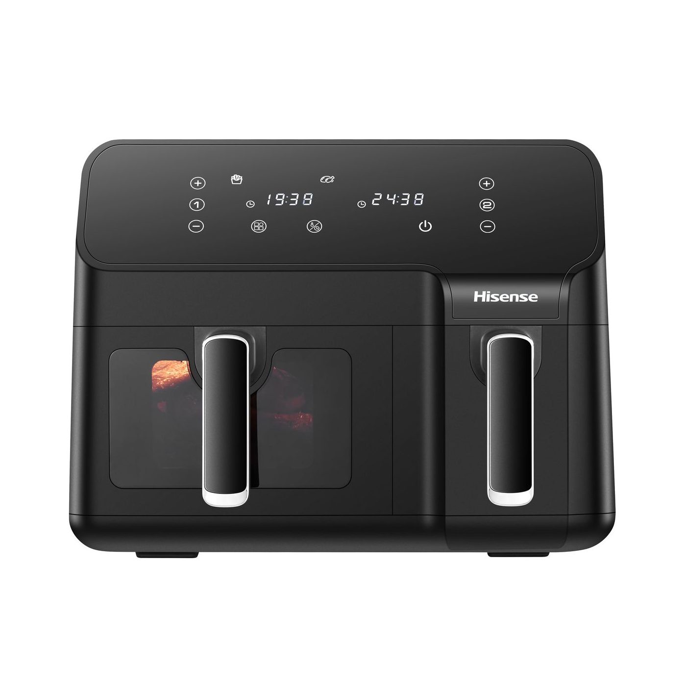Hisense 8.6L Dual Airfryer with LED Touch Control Panel - Black