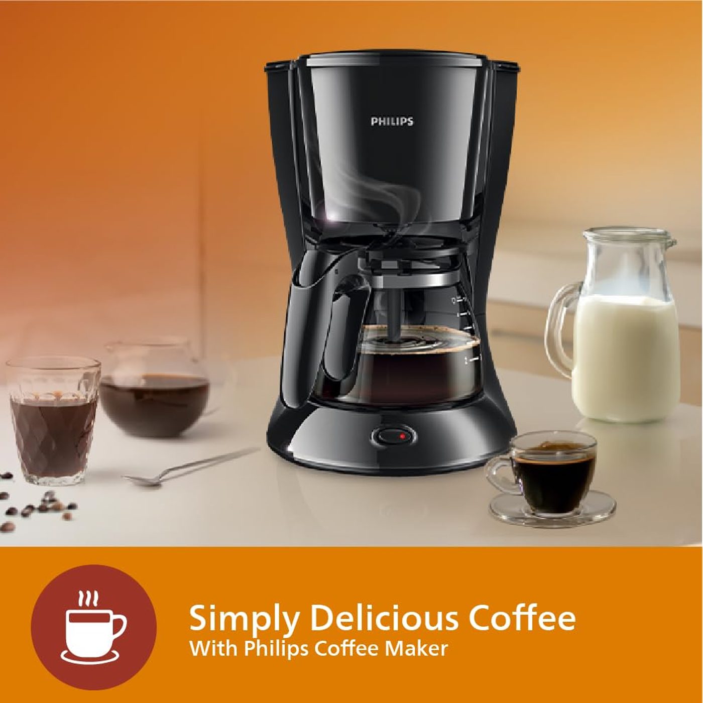 Philips 0.6 L Drip Coffee Maker 750W | HD7432/20 - Image 2