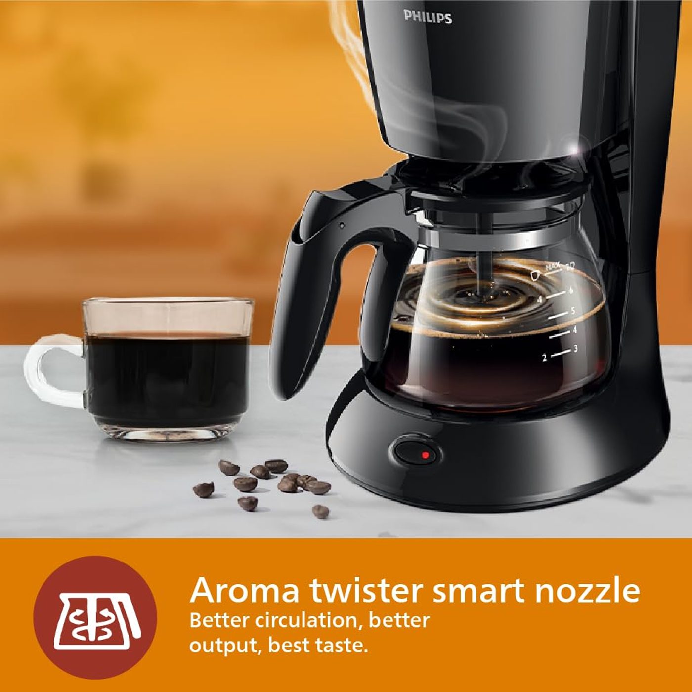 Philips 0.6 L Drip Coffee Maker 750W