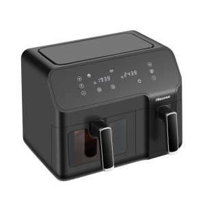 Hisense 8.6L Dual Airfryer with LED Touch Control Panel - Black