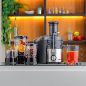 Geepas 4-in-1 Blender And Juice Extractor