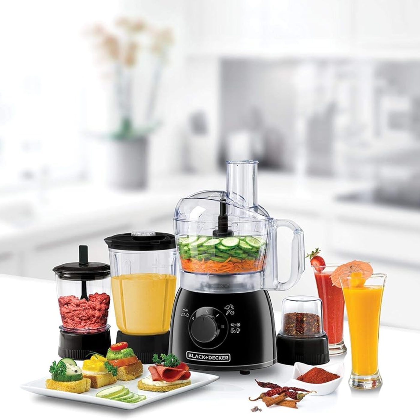 Black+Decker Food Processor 5 in 1 with Blender | KR43-B5 - Image 6