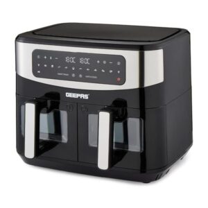 Geepas GAF37525 9L Dual Basket Digital Convection Air Fryer