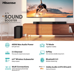 Hisense HS3100 Soundbar 3.1 Channel Soundbar 480W