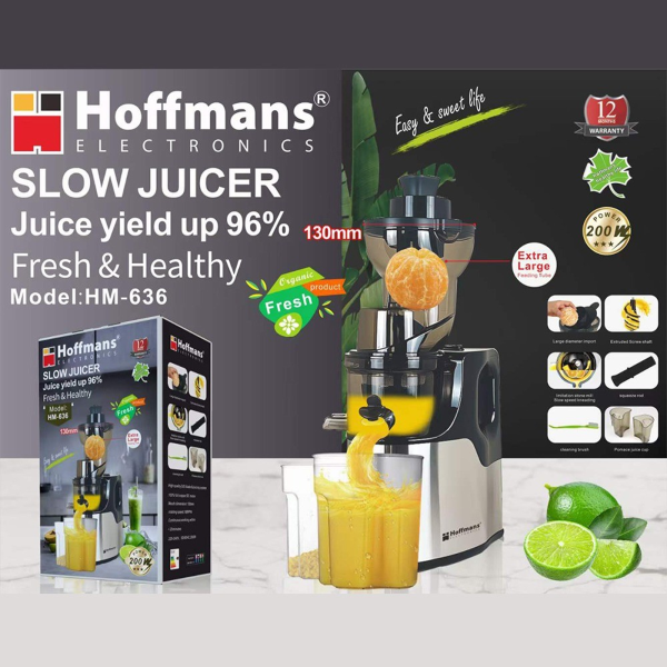 Hoffmans Slow Juicer 200W HM-636