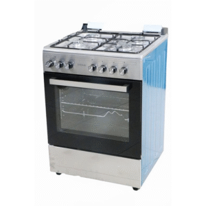 Titan Full Gas Cooker, 60x60cm, 4 Gas Burners, Gas Oven & Grill – TN-FC6400XBS