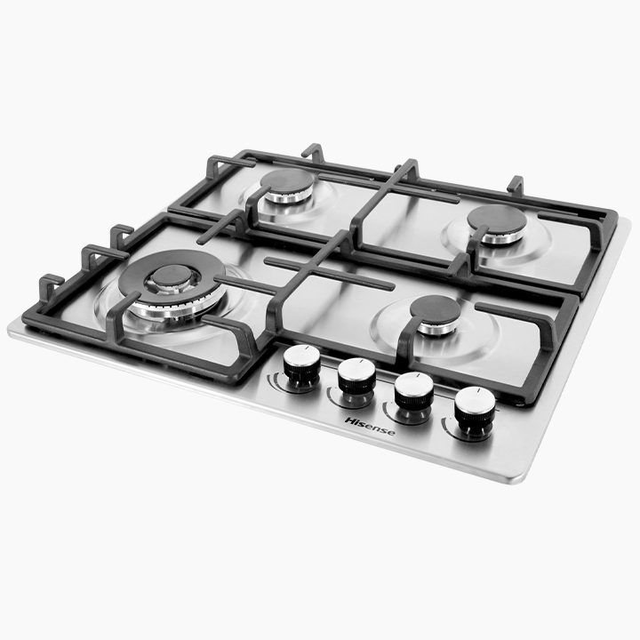 Hisense 60cm 4 Gas Burners inbuilt Hob stainless steel - Image 2