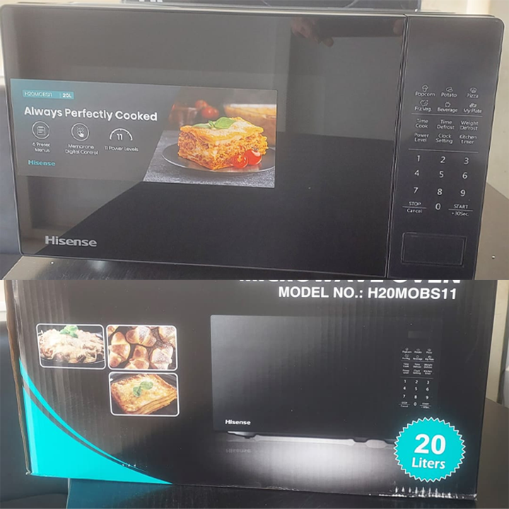 Hisense 20L H20MOBS11 Microwave Oven - Black