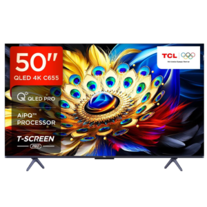 TCL 50 Inch 50C655 4K Quantum Dot QLED Google TV