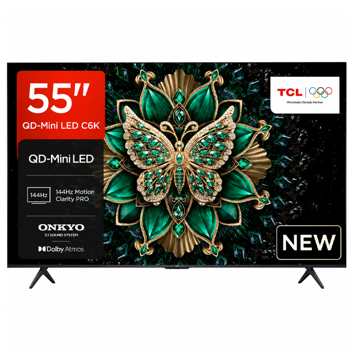 TCL 55 Inch 55C6K QD Mini LED 4K Smart Google TV