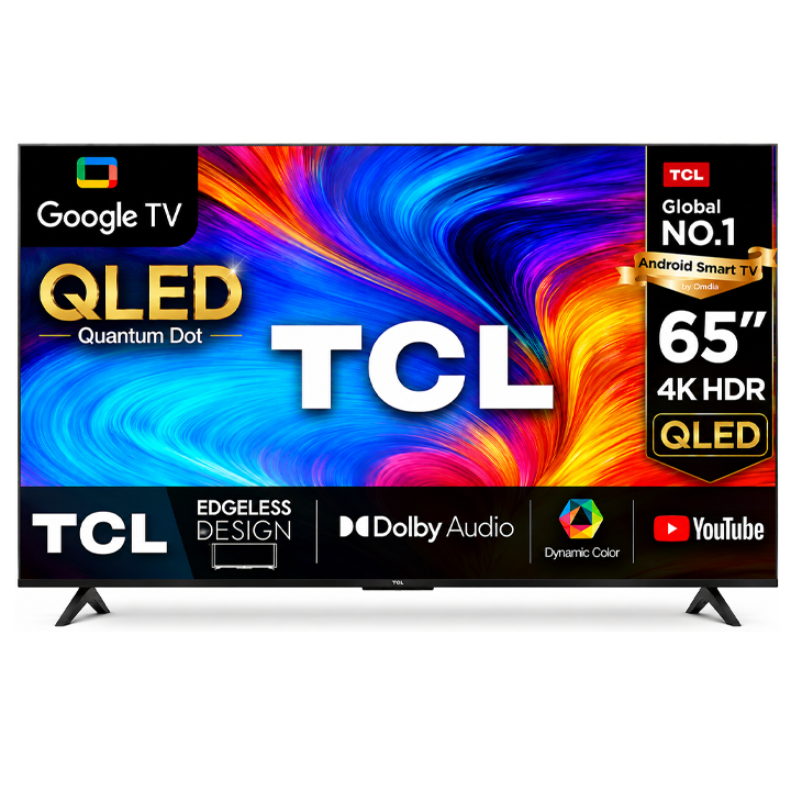 TCL 65 Inch 65P7L 4K Quantum Dot QLED Google TV